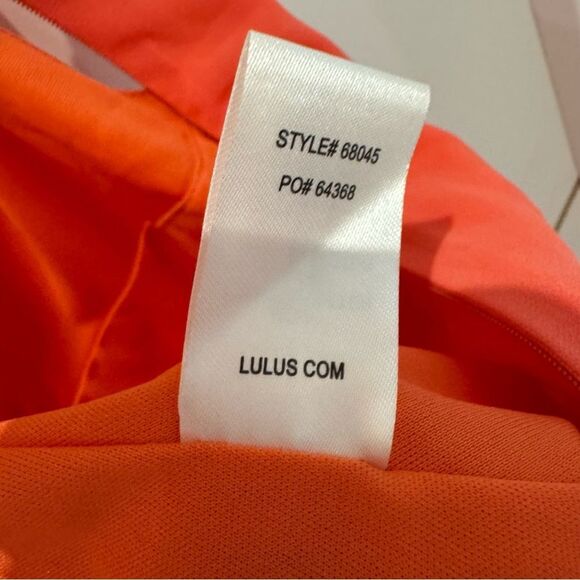 LULU’S coral high low ruffle long maxi dress small - Picture 8 of 11